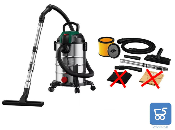 Bidone Aspirapolvere e liquidi PARKSIDE Modello PWD 25 B3 - 1400W 25L 240 Air Watt