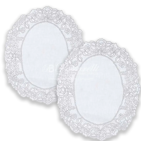 Blanc Mariclò Set Runner + Centri in Lino Ricamate Dentelle 2510B92