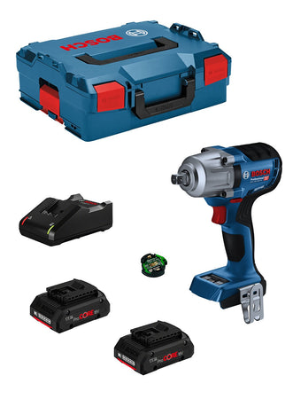 Bosch professional avvitatore a massa battente bosch gds 18v-450 pc (2 x 4,0 ah procore + gal18v40 + l-boxx 136 + modulo bluetooth) 4059952568133