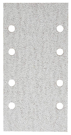 Bosch 2609256125 - Fogli abrasivi per levigatrice Multi, 8 fori, grana 80, per pittura e vernice, fissaggio con velcro, 93x185 mm, 10 pezzi
