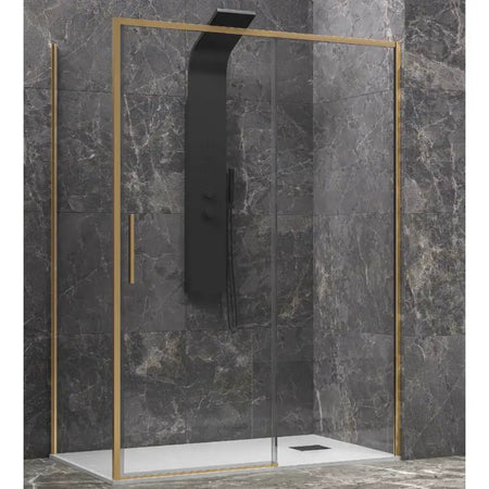 Box Doccia Profili Oro Scorrevole 6mm Anticalcare H200 - Shopbagno.it