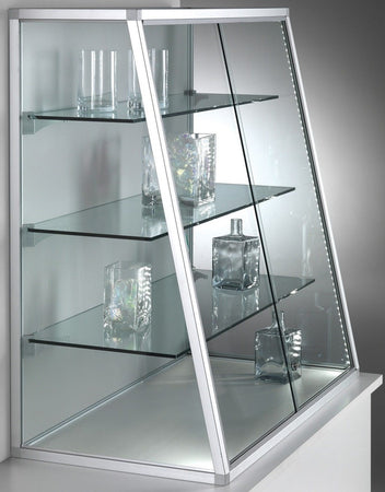 Vetrina da esposizione con ripiani regolabili per negozio abbigliamento cm. 74x50x100h