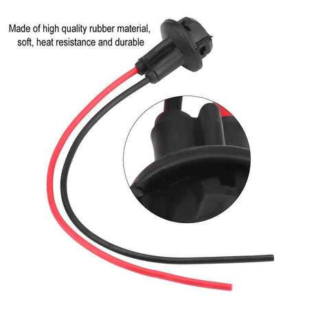 Supporto Cablaggio Portalampada T10 Tutto Vetro 5W 12V-24V Ricambio Gomma Auto Moto