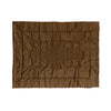 Plaid Arredo 140 x 180 cm in Raso di puro cotone Cacao - Vanita di raso