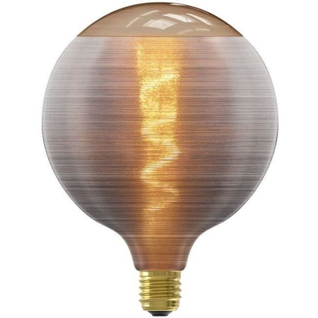 Lampadina LED E27 - CALEX - G125 - Filamento a spirale - 4W - 80 lm - 1800 K - Grigio