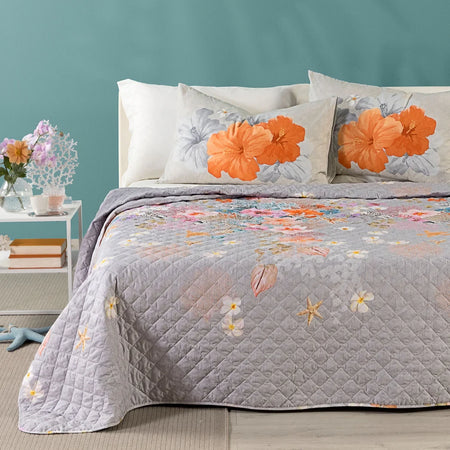 Copriletto Trapuntato In Cotone Caraibi Matrimoniale - Caleffi