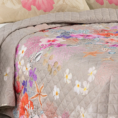 Copriletto Trapuntato In Cotone Caraibi Matrimoniale - Caleffi