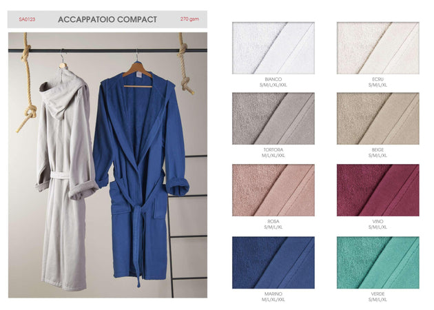 ACCAPPATOIO COMPACT CON CAPPUCCIO IN MICROSPUGNA UNISEX - MAE'