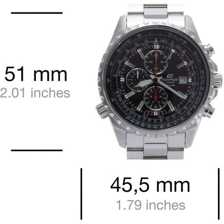 CASIO - Orologio in acciaio inossidabile - EDIFICE - Grigio