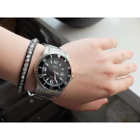 CASIO - Orologio in acciaio inossidabile - BASIC - Grigio