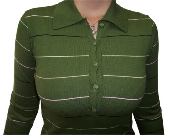 Polo verde donna