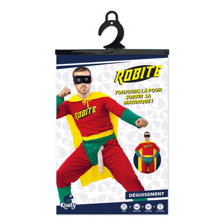 Costume intero da Robin con pisello per la festa hot di addio al celibato nubilato sexy gadget per adulti 18+