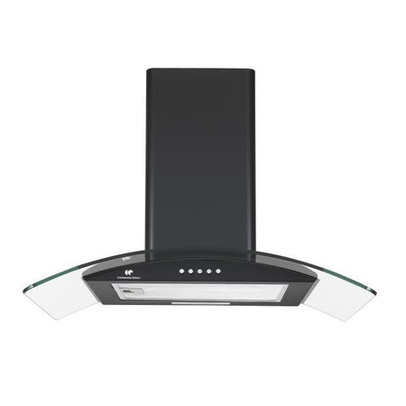Cappuccio decorativo di Edison Continental - L60 cm - nero e vetro