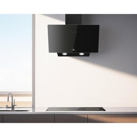 Cappa decorativa inclinata - CONTINENTAL EDISON - CEHDI60B - A +++ - L60 cm - Nero
