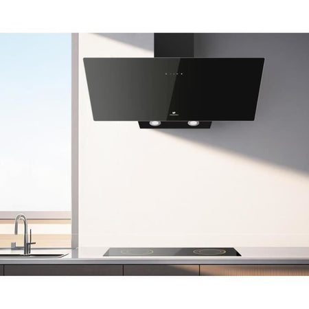 Cappa decorativa inclinata - CONTINENTAL EDISON - CEHDI90B - A +++ - L90 cm - Nero