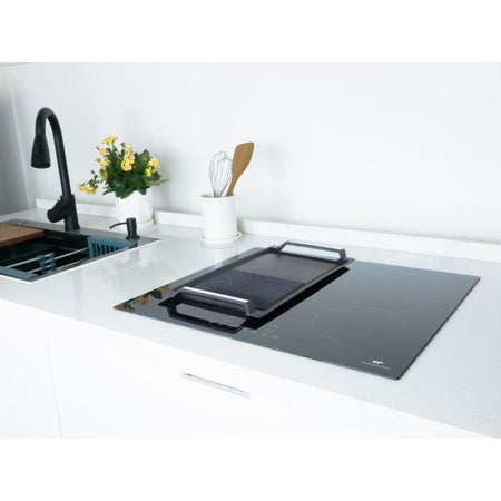 CONTINENTAL EDISON Piano cottura a induzione 4 zone CETI4ZFLEX3 - Flex - 7200W - 4 booster - nero