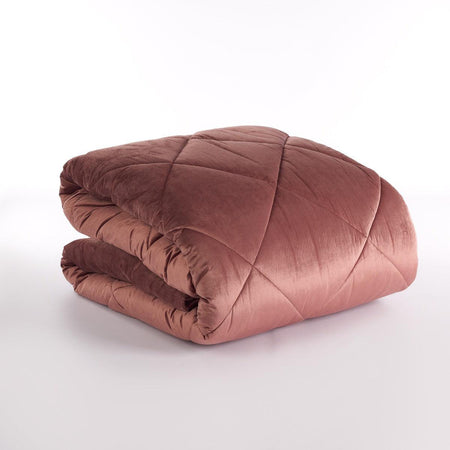 Via Roma 60 Trapunta Matrimoniale Estella in Velluto - Vari Colori S130 - Passarelli Biancheria