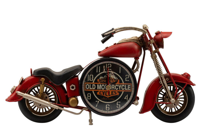 Moto Harmony Sveglietta moto metallo rossa Porcellana