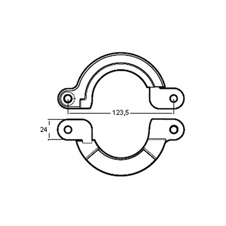 Collare Alluminio Yanmar 2 Pezzi