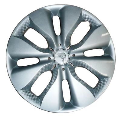 Set 4 Coprimozzo Compatibile Citroen Tappi 60mm Cromato Argento C1 C3 C4 C5 C6 DS3 Berlingo Jumpy Jumper