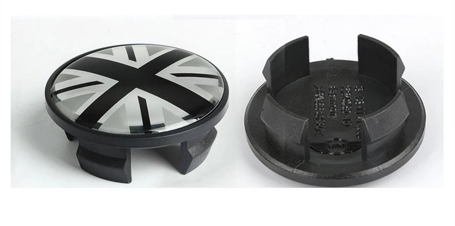 Coprimozzo Compatibile MINI 54mm Bandiera Nera COOPER ONE COUNTRYMAN BANDIERA NERA JACK