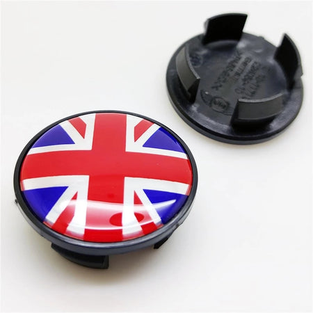 4 Coprimozzo Tappi MINI 54 mm Compatibile Mini COOPER ONE COUNTRYMAN BANDIERA JACK UK ROSSO