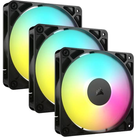 Confezione da 3 ventole ARGB da 120 mm - CORSAIR - RS120 - Raffreddamento eccezionale ed effetti di luce dinamici