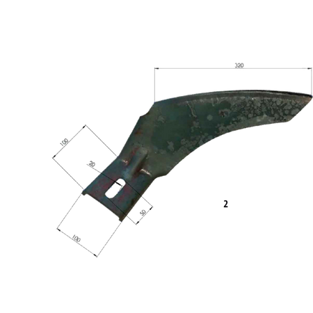 Raschietto per frangizolle sp. 8mm dx