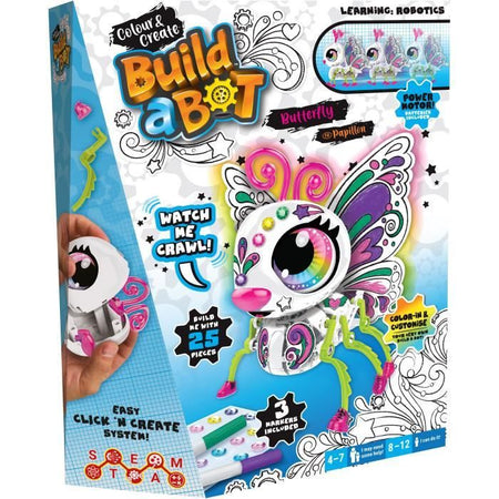 CRAYOLA Color & Create Robot Interattivo Farfalla da Costruire e Personalizzare - Dai 4 Anni in su