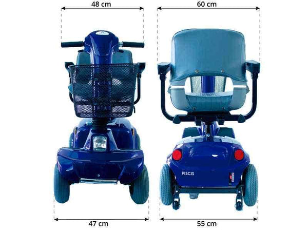 Scooter elettrico per disabili 4 ruote CTM Piscis, 135 kg max