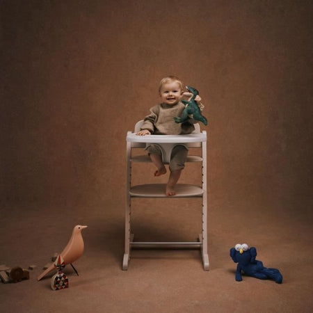 Seggiolone CYBEX IRIS 3 in 1 - Legno - Baby Set e vassoio inclusi - Nero intenso