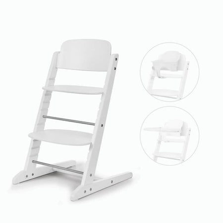 Seggiolone - CYBEX - IRIS 3 in 1 - Legno - Baby set e vassoio inclusi - Tutto Bianco