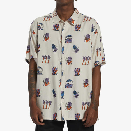 Camicia Billabong DJ Javier Turn The Tide beige