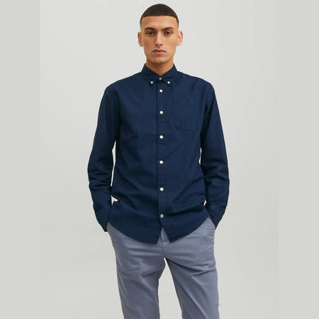 Camicia Jack & Jones Oxford navy blazer