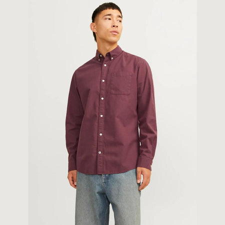 Camicia Jack & Jones Oxford vineyard wine