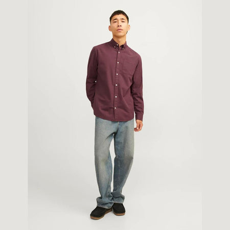 Camicia Jack & Jones Oxford vineyard wine