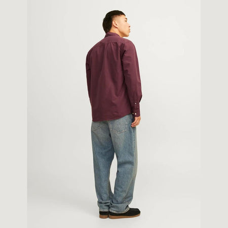 Camicia Jack & Jones Oxford vineyard wine