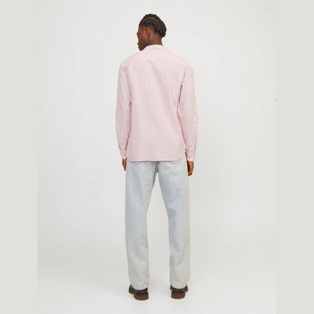 Camicia Jack & Jones Summer Linen Blend pink nectar