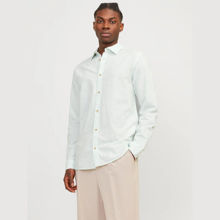 Camicia Jack & Jones Summer Linen Blend soothing sea