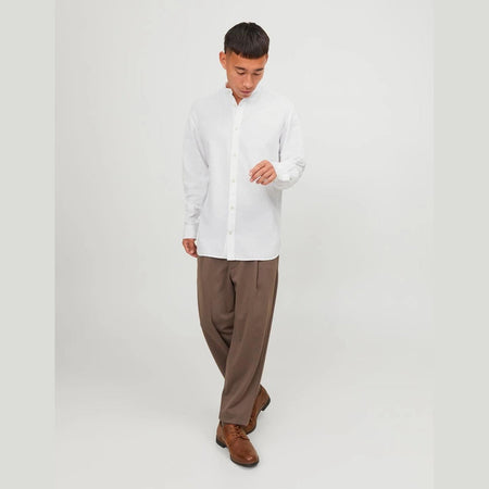 Camicia Jack & Jones Summer Linen Blend white
