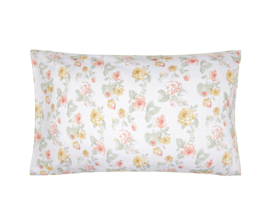Parure Copripiumino in Raso di puro cotone Romance Pesca / Rosa - Vanita di raso