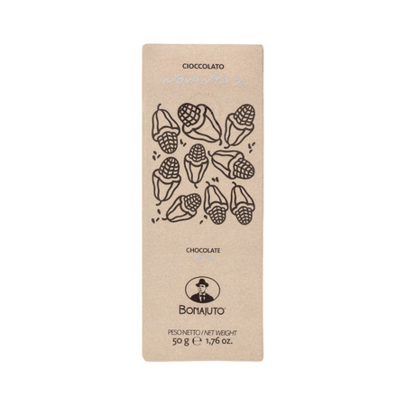 Cioccolato 90% | Artigianale - Fatto a mano a Modica, Sicilia | Senza glutine | Bonajuto | 50g