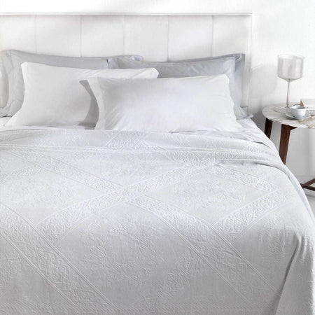 Mirabello Copriletto Estivo Matrimoniale in Cotone Lunel S70 - Passarelli Biancheria