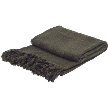 Coperta decorativa leggera morbida con frange in cotone per letto e divano 170 cm