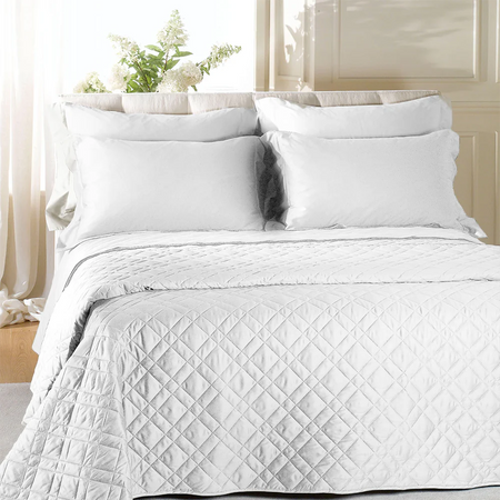 Caleffi Copriletto Trapuntato Matrimoniale Raso in Raso di Cotone Tinta Unita 2503S140