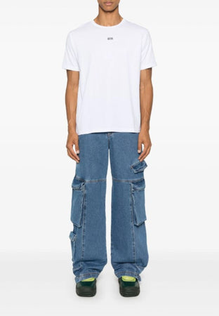 GCDS T-SHIRT ECO LOGO REGULAR T-SHIRT da uomo