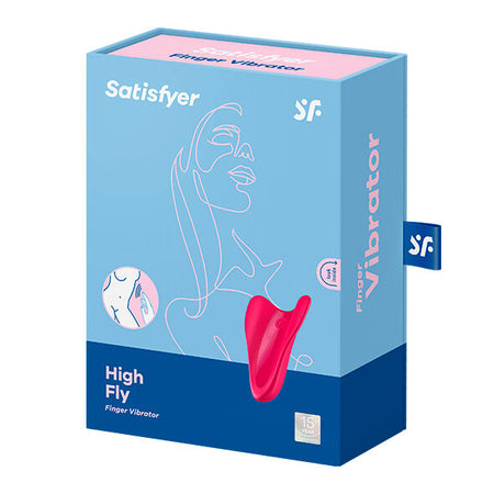 SATISFYER HIGH FLY FINGER mini vibratore da dito per il pene o il clitoride in silicone impermeabile ricaricabile USB