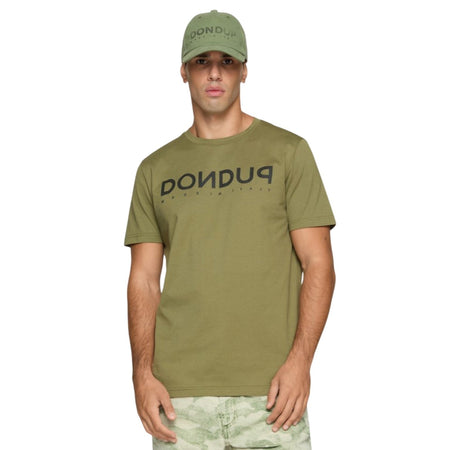 DONDUP t-shirt uomo dondup - t-shirt - verde militare da uomo