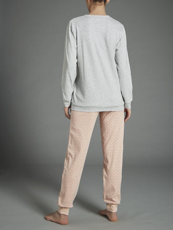 Ragno Pigiama Invernale in Caldo Cotone da Donna DA64N1 S27 - Passarelli Biancheria