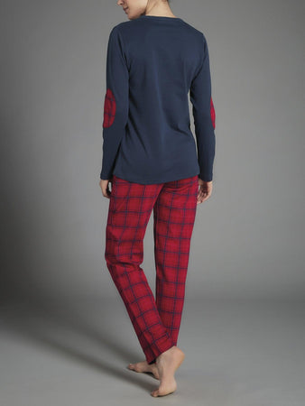Ragno Pigiama Invernale in Caldo Cotone da Donna DA98N0 S32 - Passarelli Biancheria